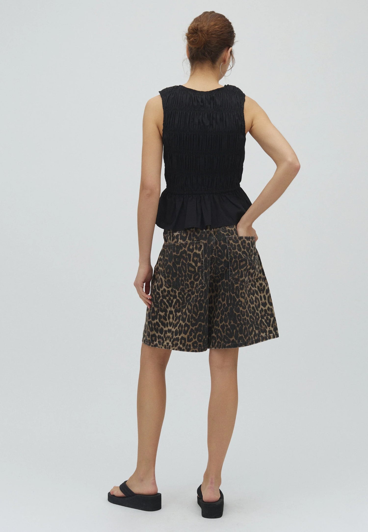 MbyM Leopard Mist Shorts