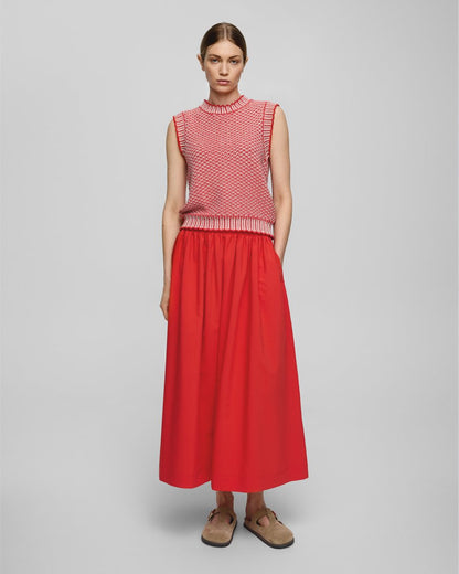MSCH Cassie Skirt in Flame Red