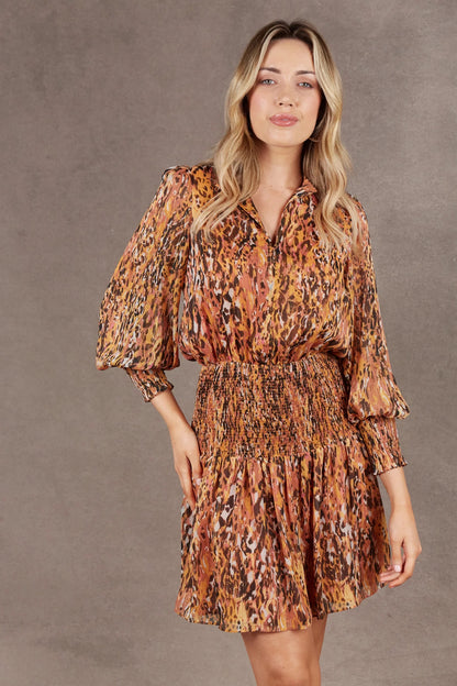 Eb &amp; Ive Bantu Dress in Ochre