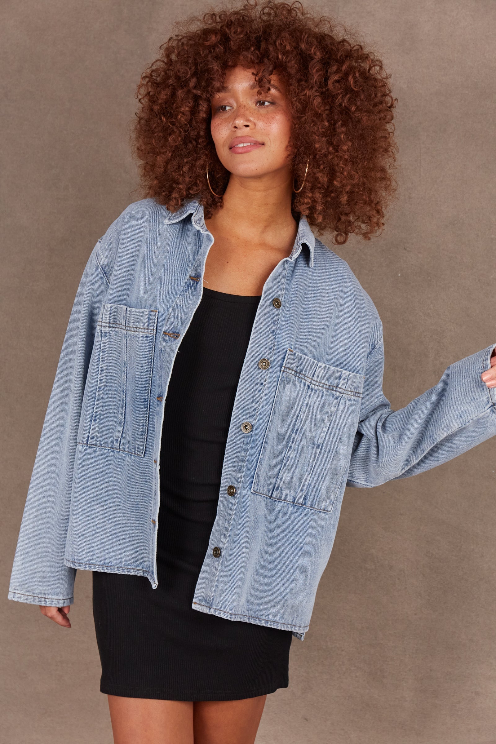 Eb &amp; Ive Meta Denim Jacket - Blue Denim