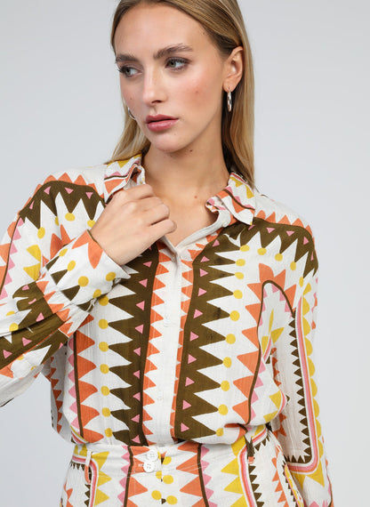 ANGE SIVILANE Shirt, Picoty Olive