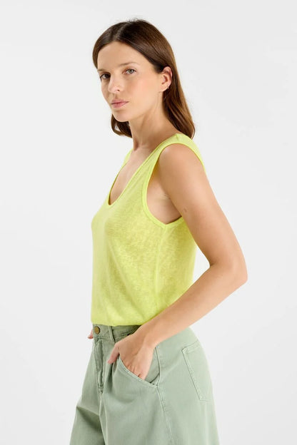 Neon Yellow Tank Top