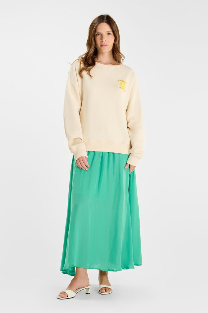 Cream Oversized Sweatshirt