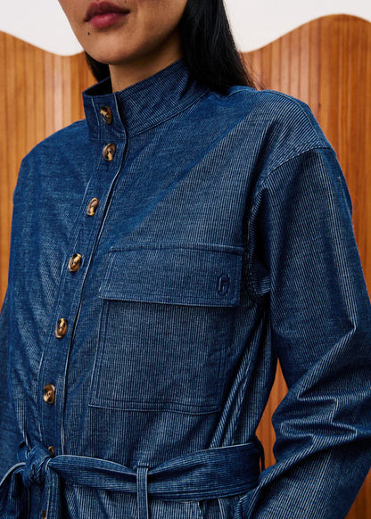 Frnch Calmlie Denim Jumpsuit