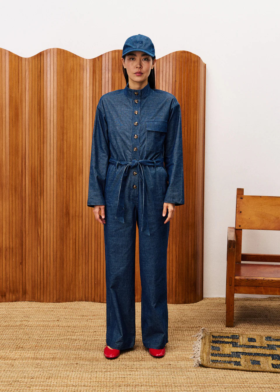 Frnch Calmlie Denim Jumpsuit