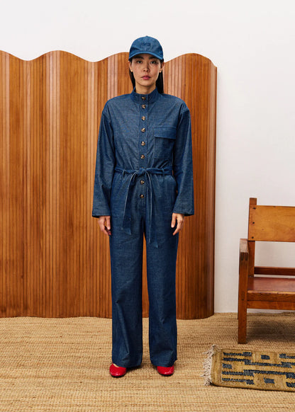Frnch Calmlie Denim Jumpsuit