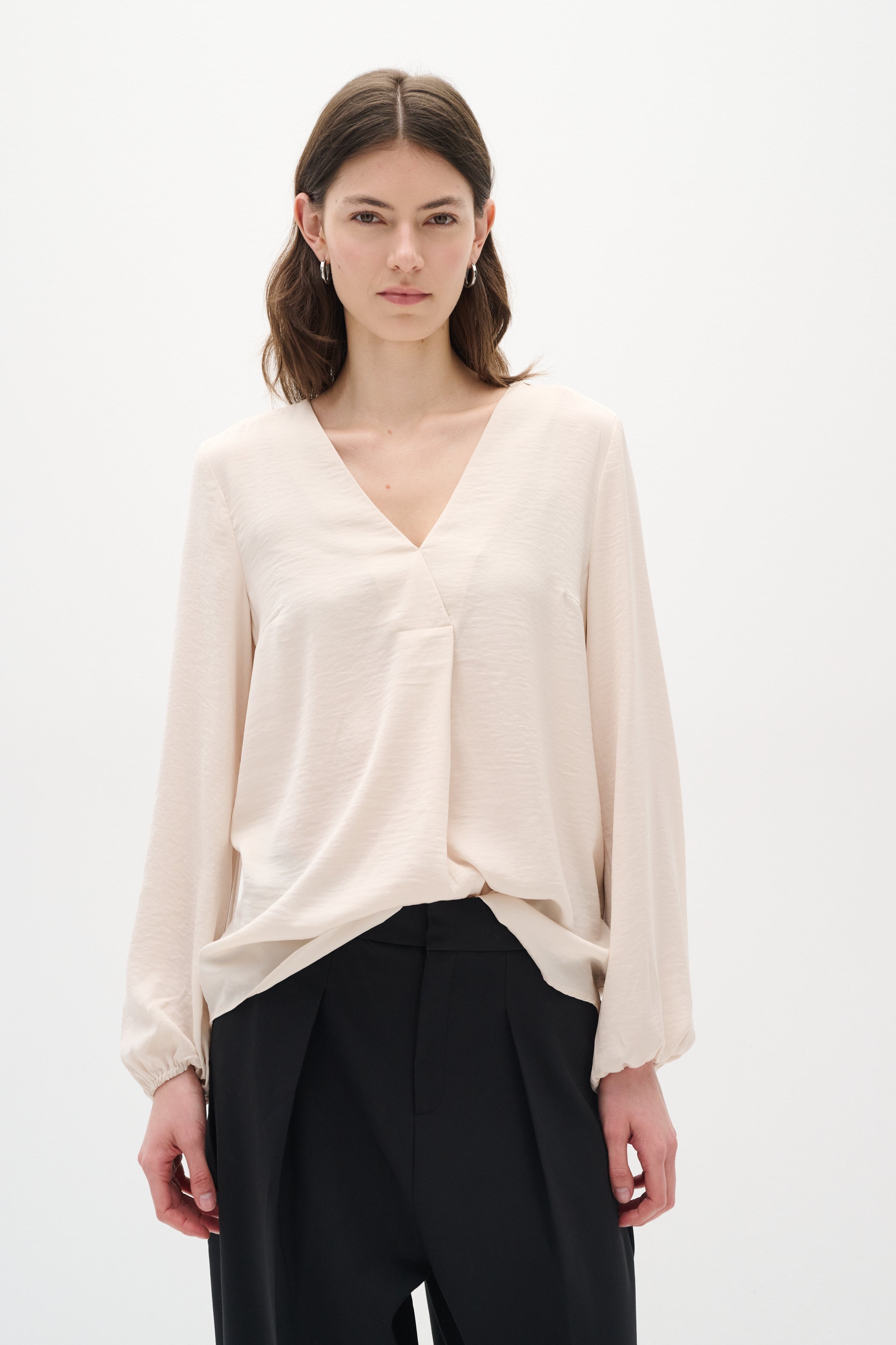 InWear Rinda IW Long Sleeved Blouse in French Nougat