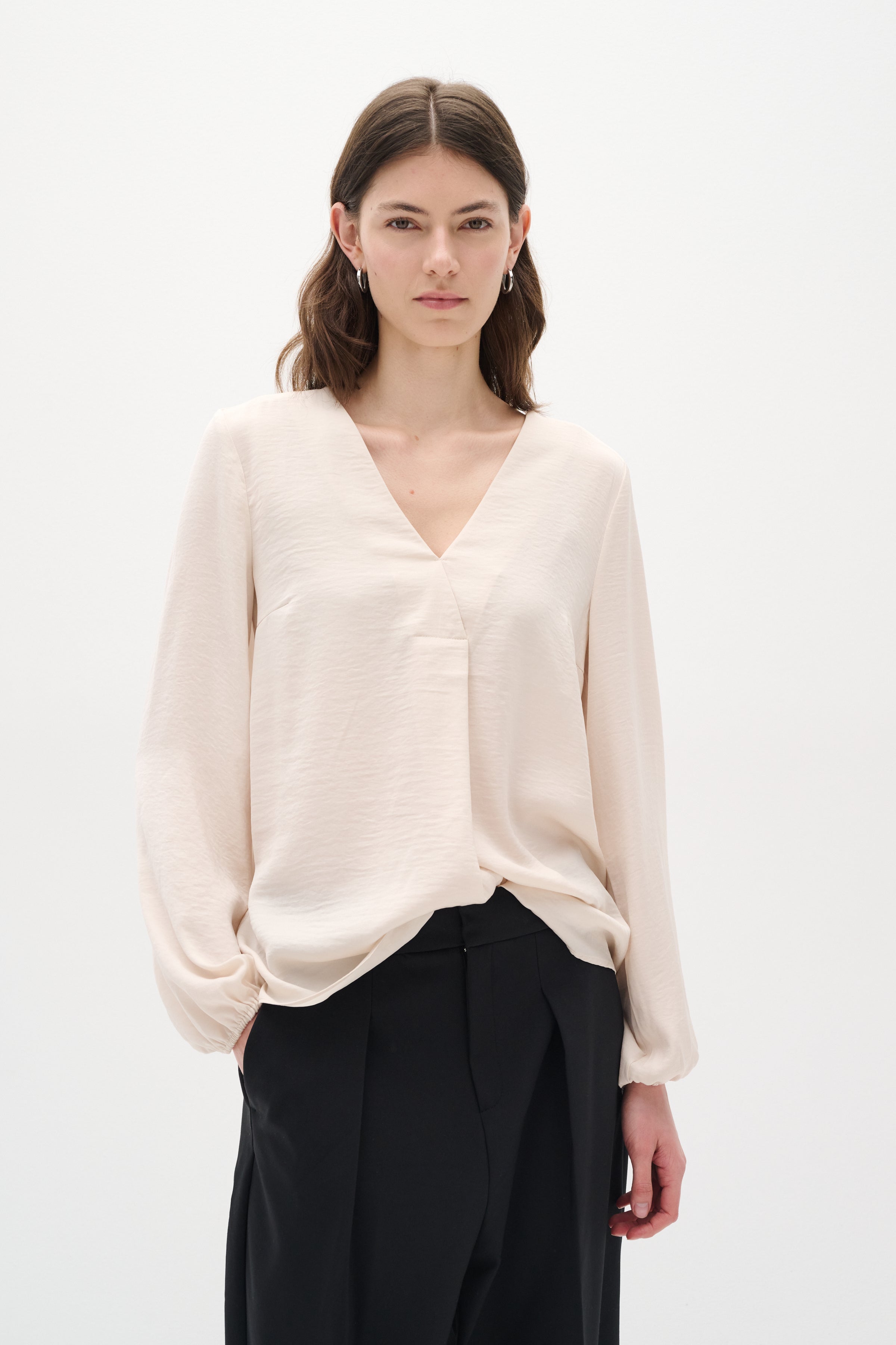 InWear Rinda IW Long Sleeved Blouse in French Nougat