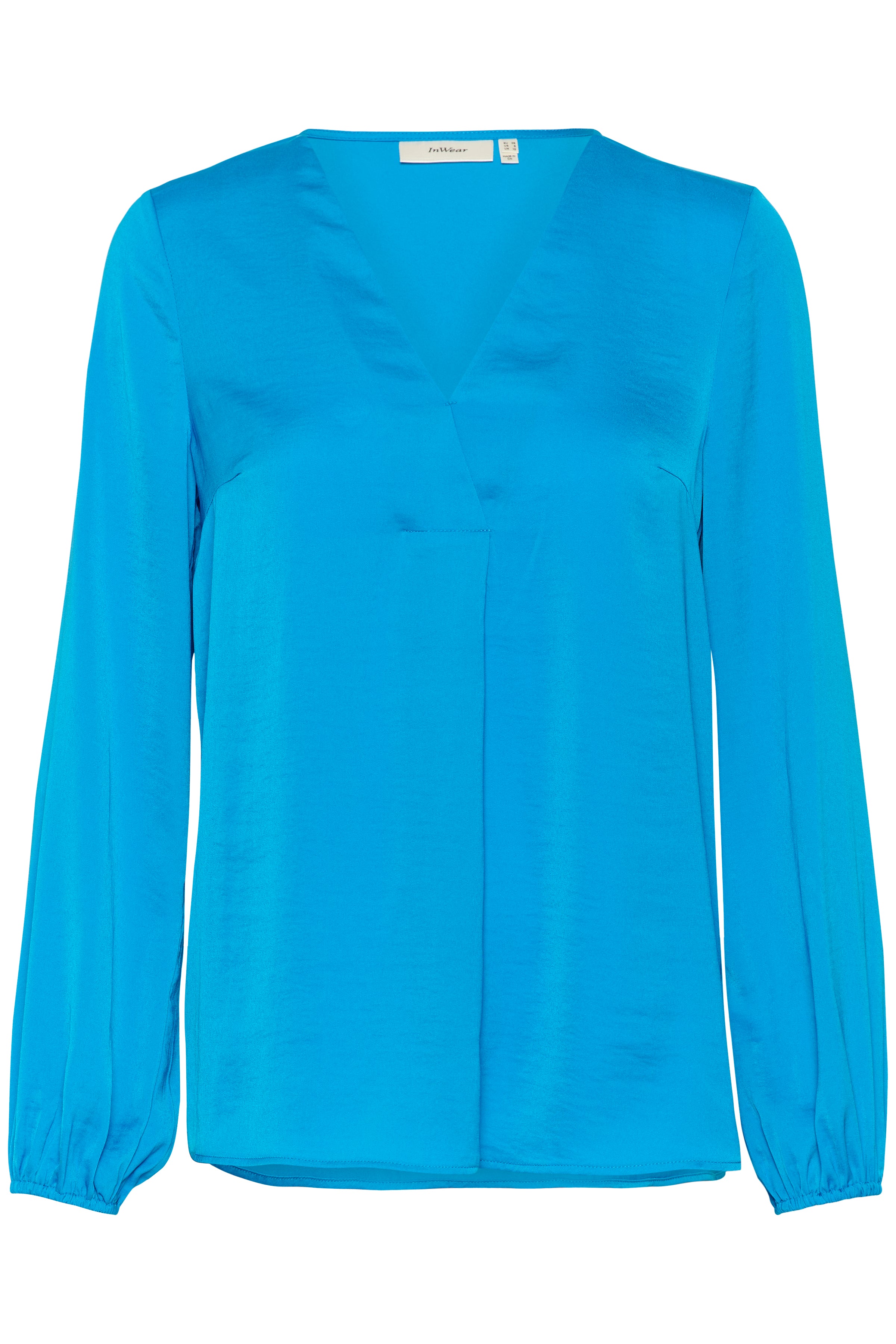 InWear Rinda IW Long Sleeved Blouse in Cyan