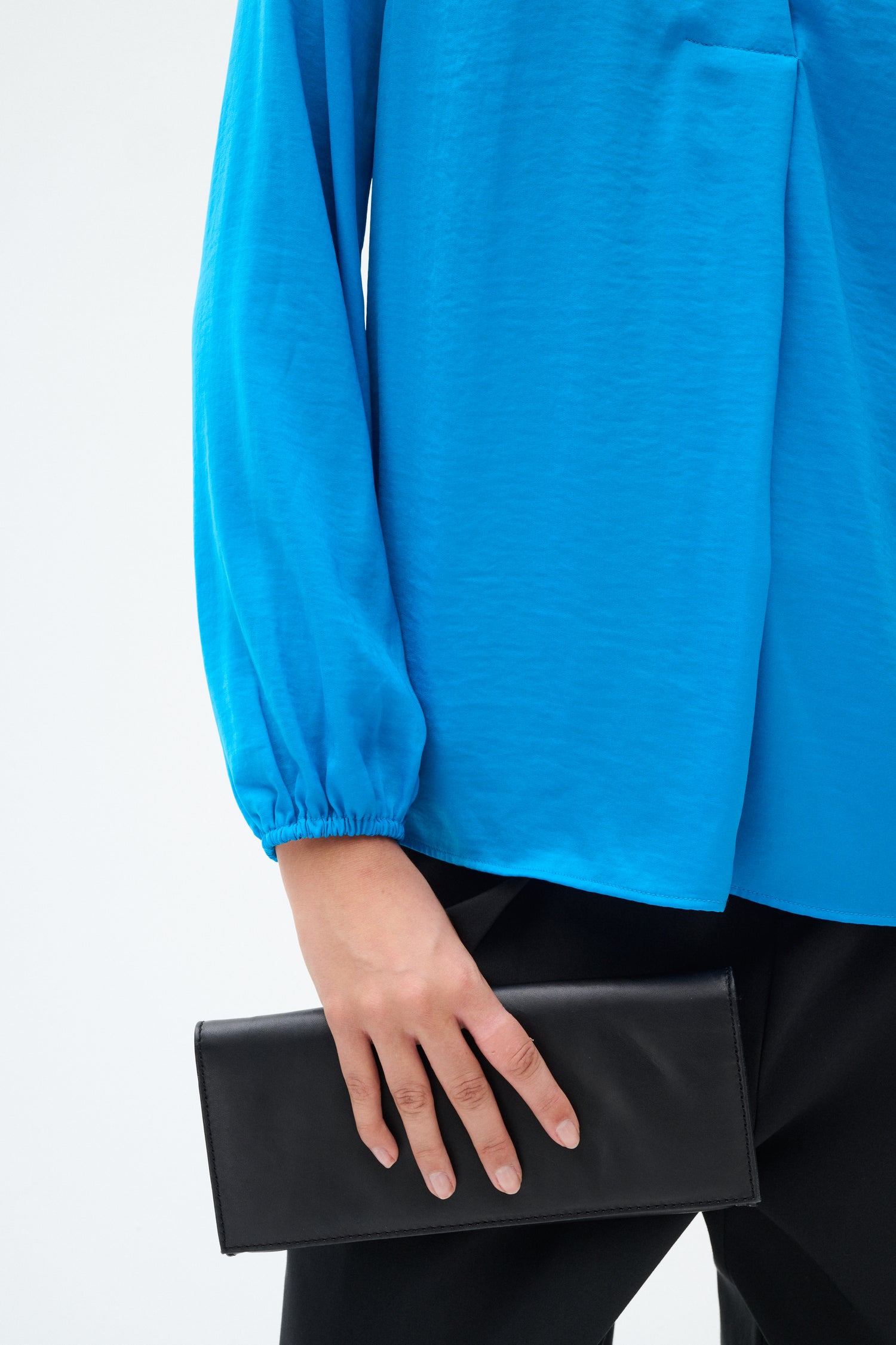 InWear Rinda IW Long Sleeved Blouse in Cyan