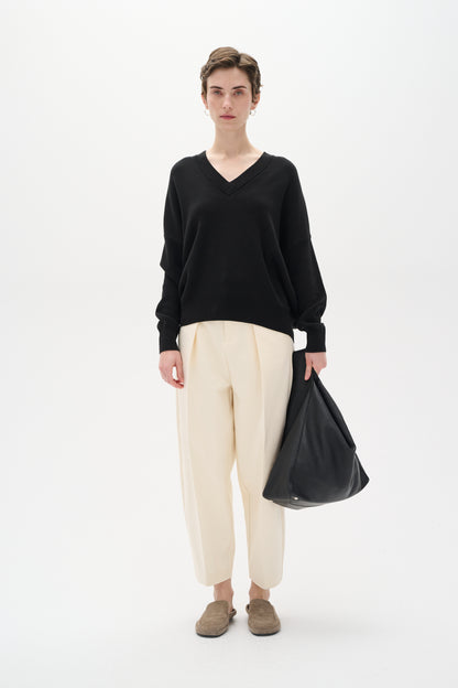 InWear Foster V-neck Pullover In Black