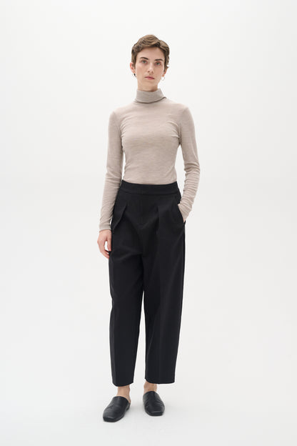 InWear Zella Barrel Pant Trouser in Black