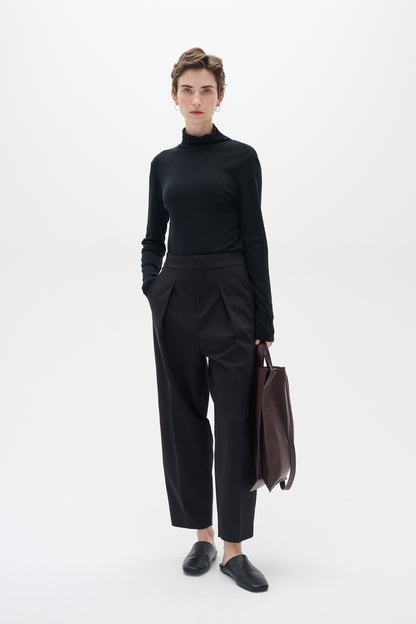 InWear Zella Barrel Pant Trouser in Black