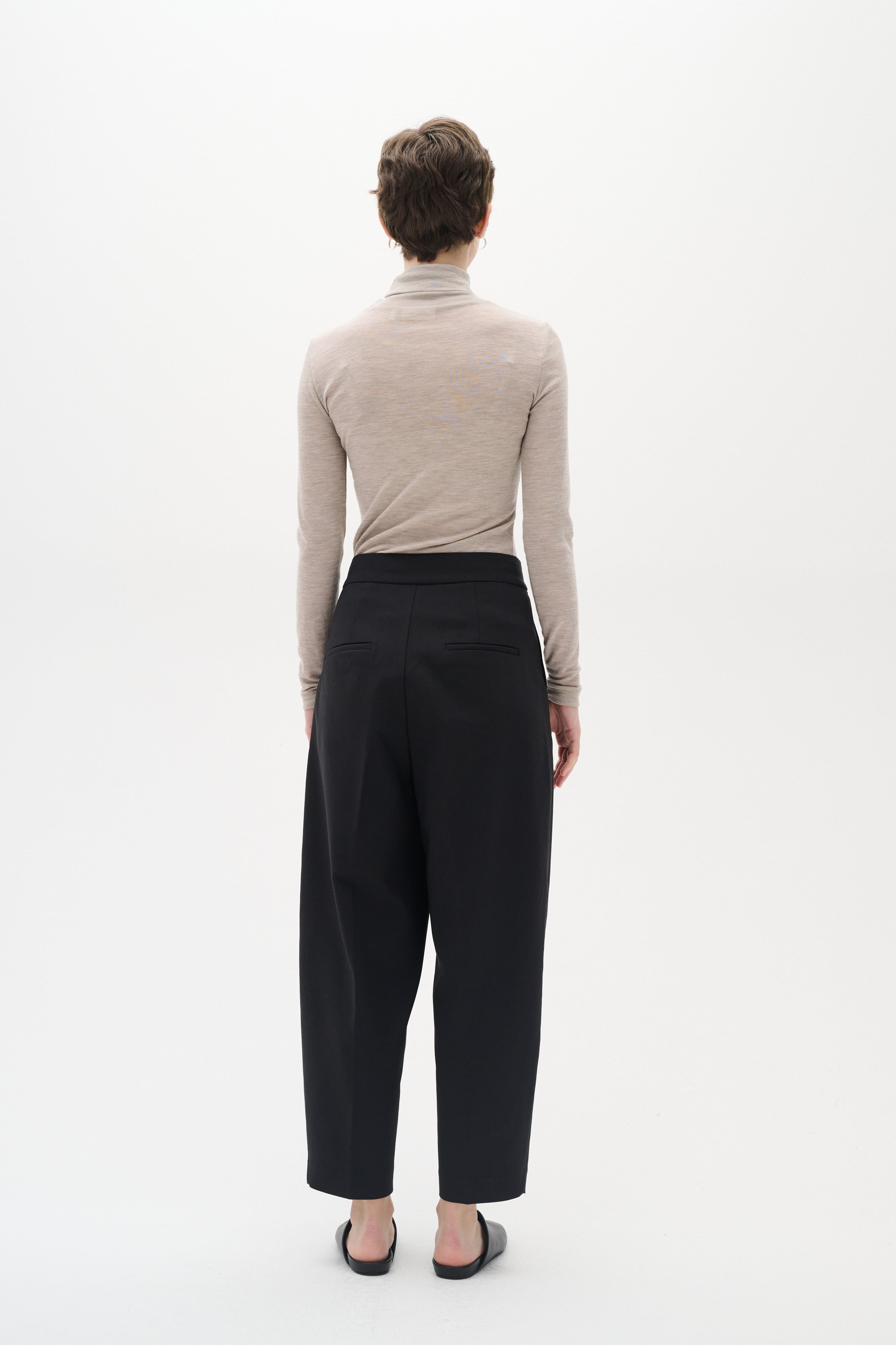 InWear Zella Barrel Pant Trouser in Black