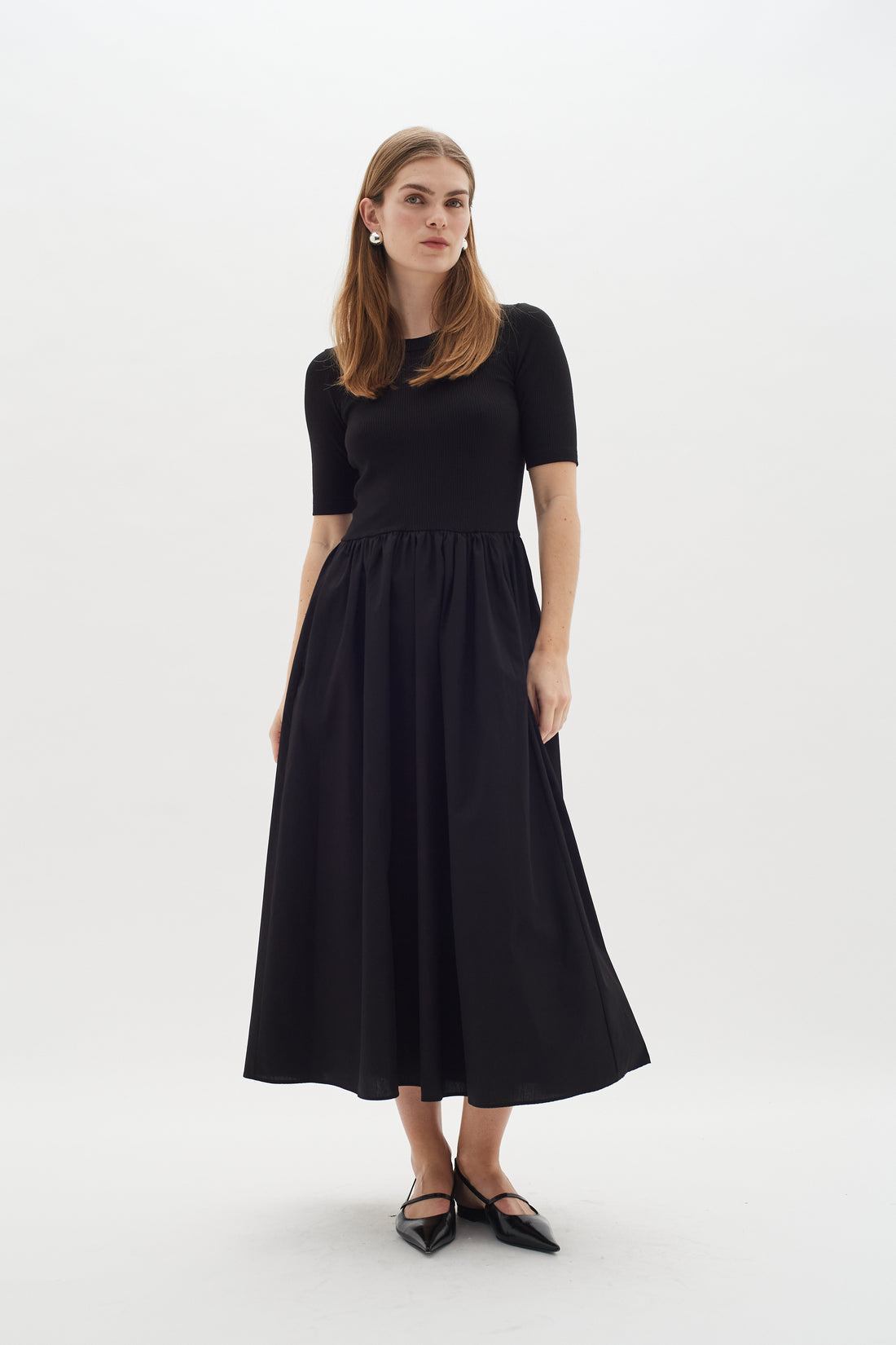 InWear Dagnama Short Sleeved Dress in Black