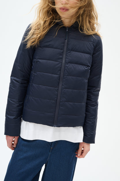 InWear Lila Reversible Jacket in Marine Blue Navy