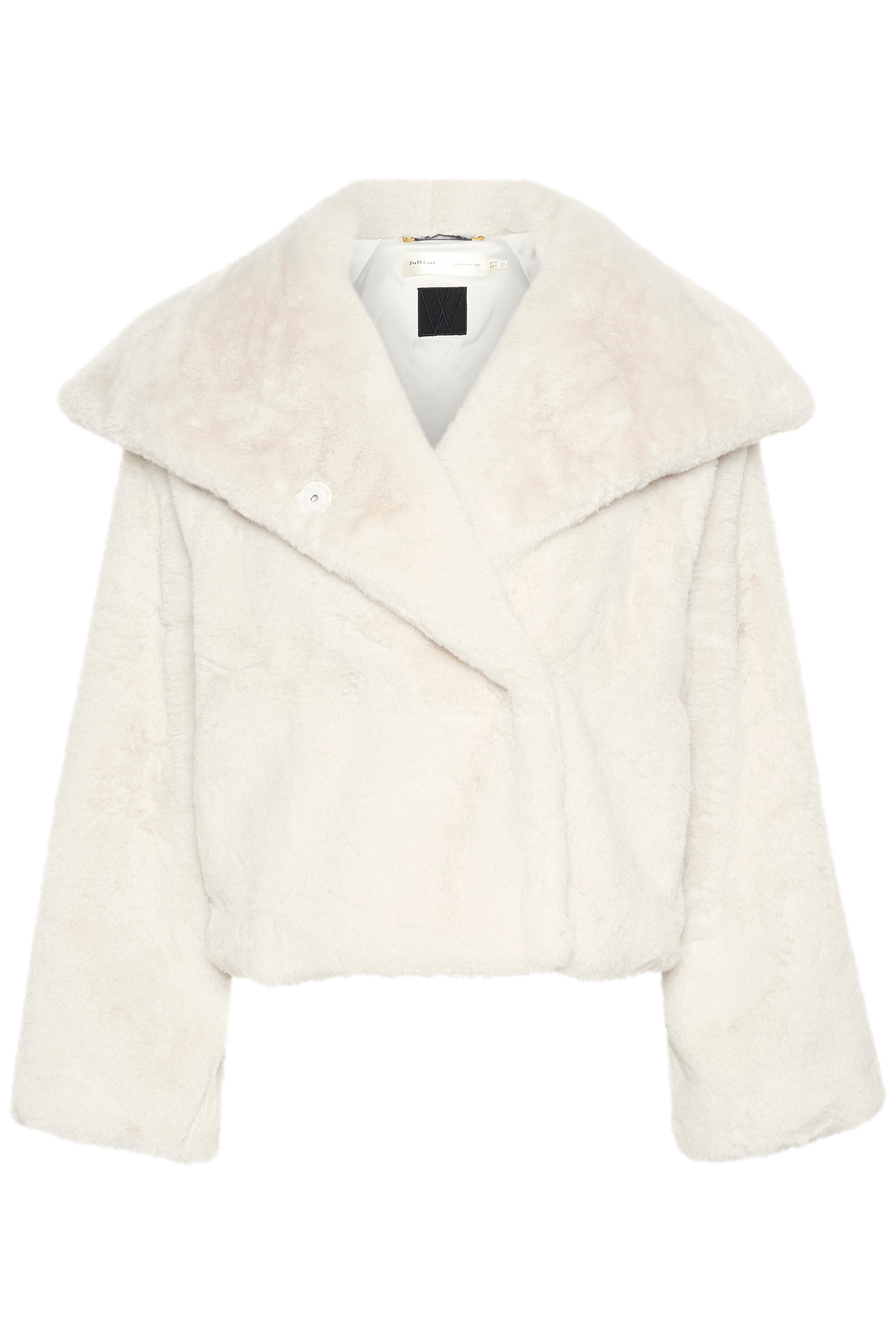 InWear Yoneko Short Faux Fur Coat in Haze