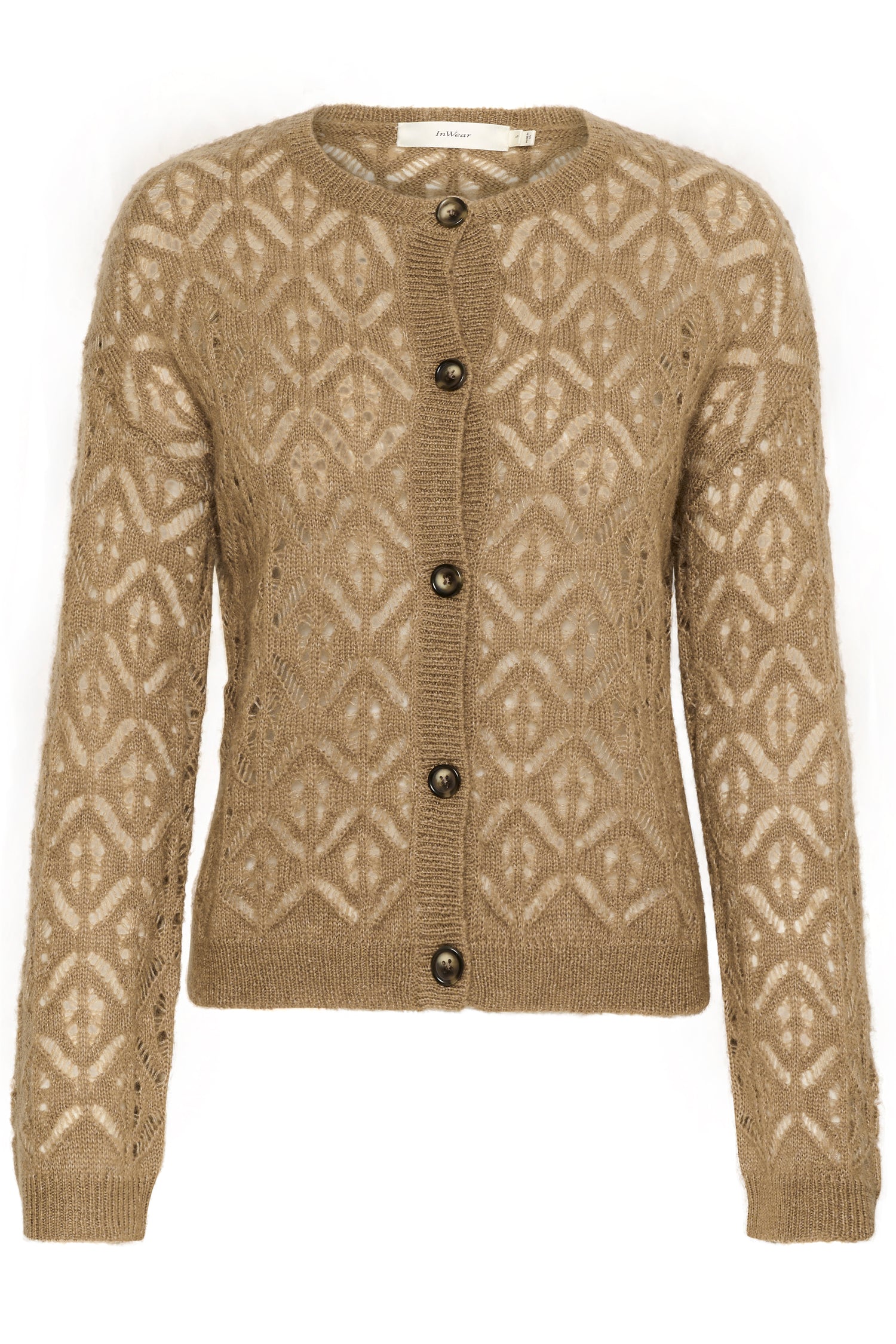 InWear Maisy Wool Mix Cardigan in Tannin