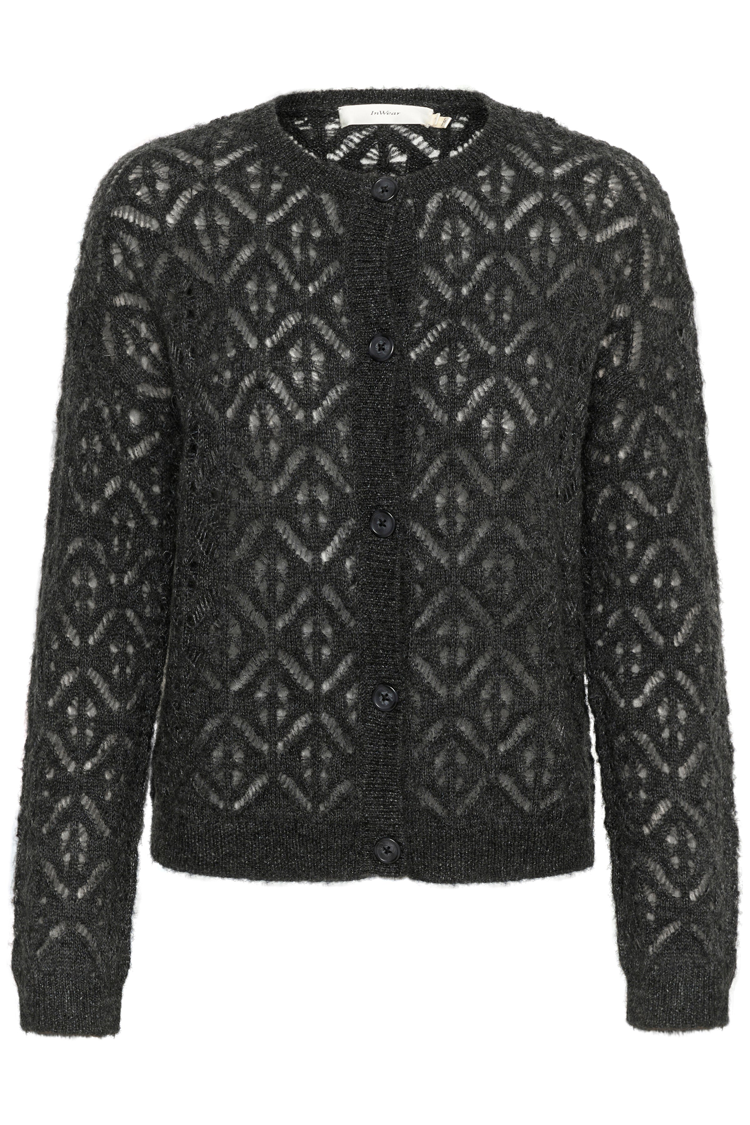 InWear Maisy Wool Mix Cardigan in Grey