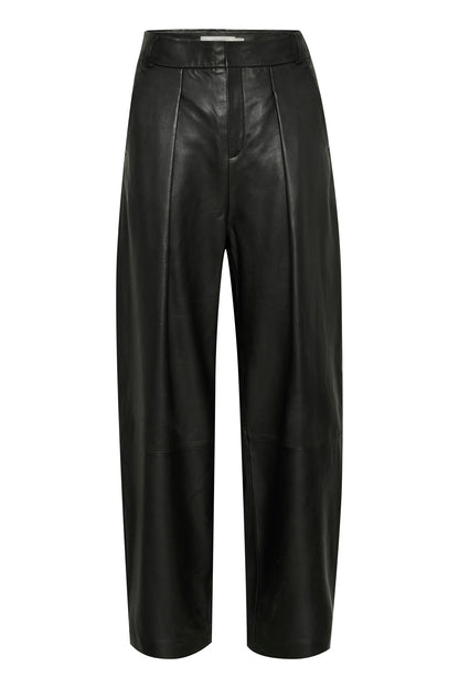 InWear Uriya Leather Trouser in Black