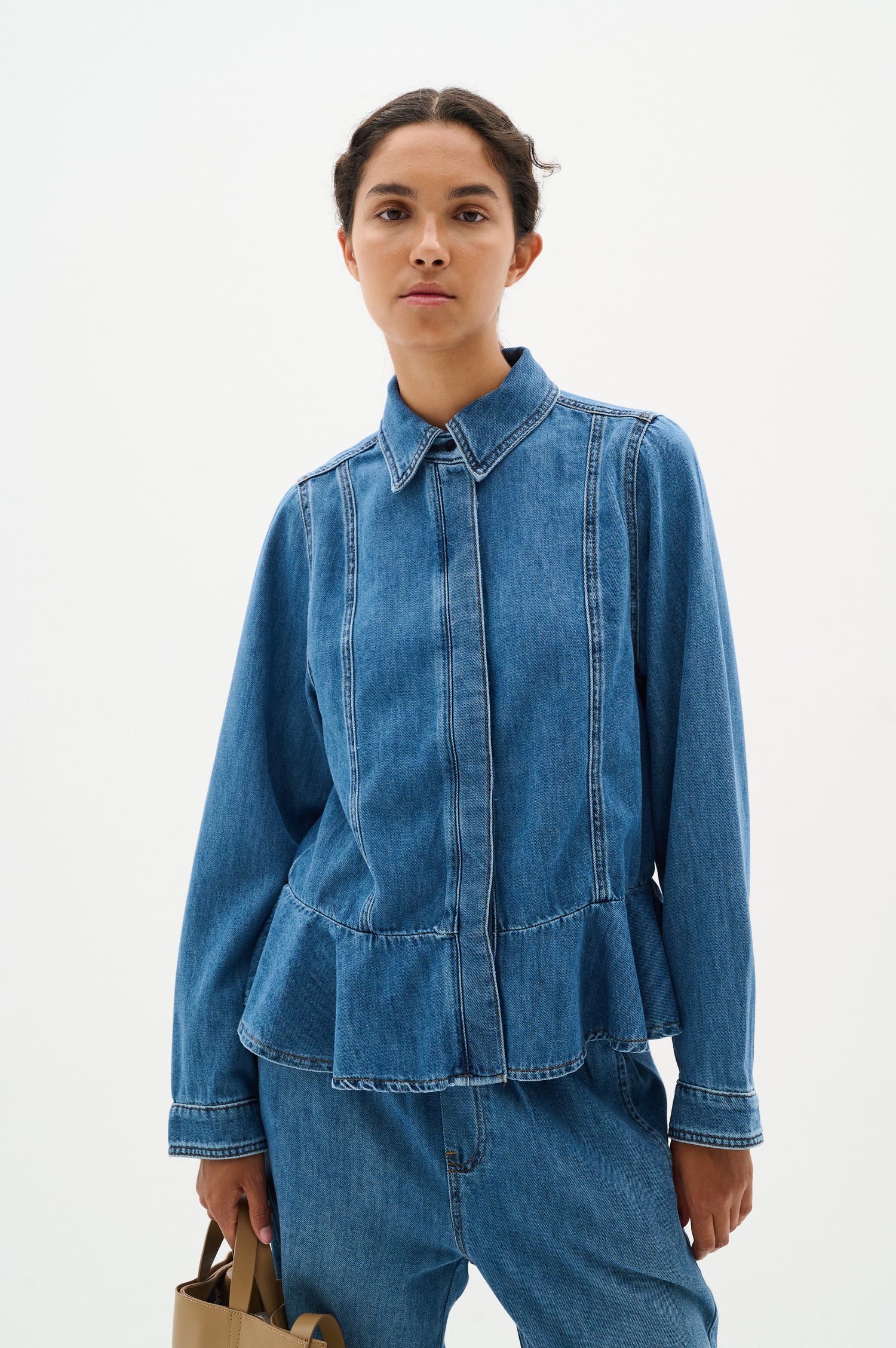 InWear Sophina Denim Shirt in Washed Blue