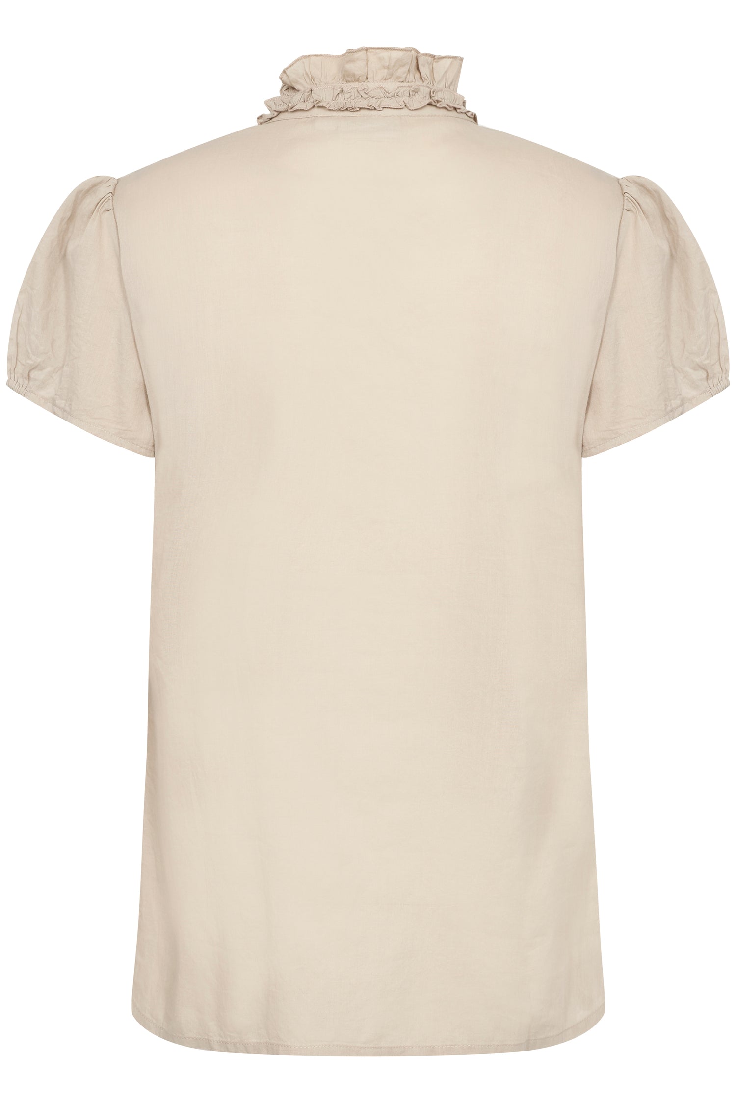 Saint Tropez Tilli Ruffle Shirt in Plaza Taupe