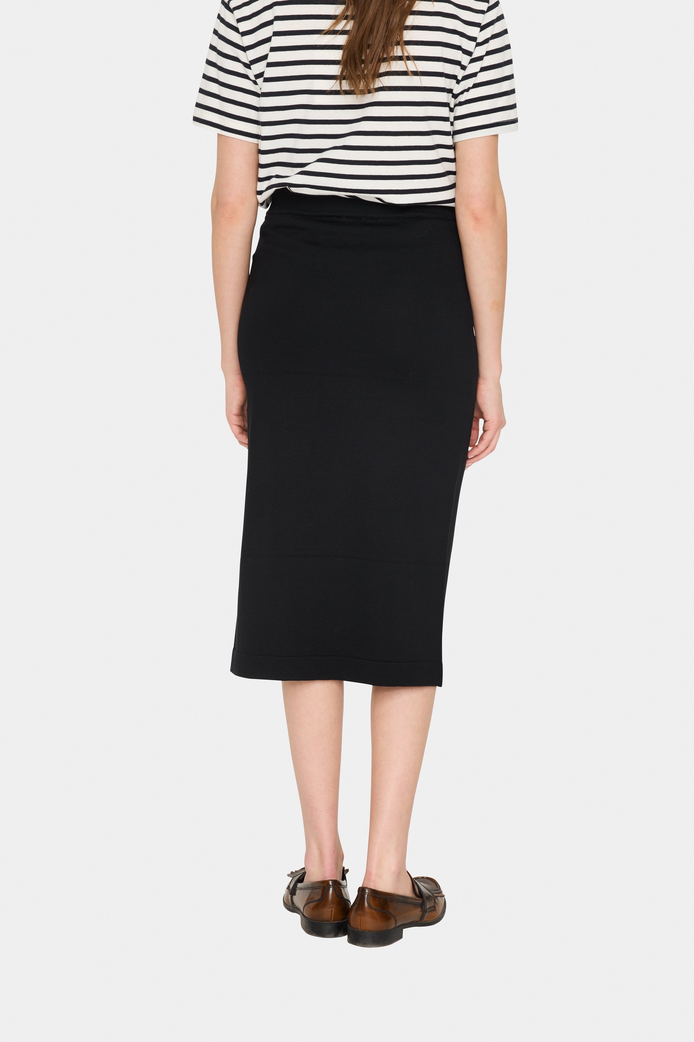 Saint Tropez Mila Knitted Skirt in Black