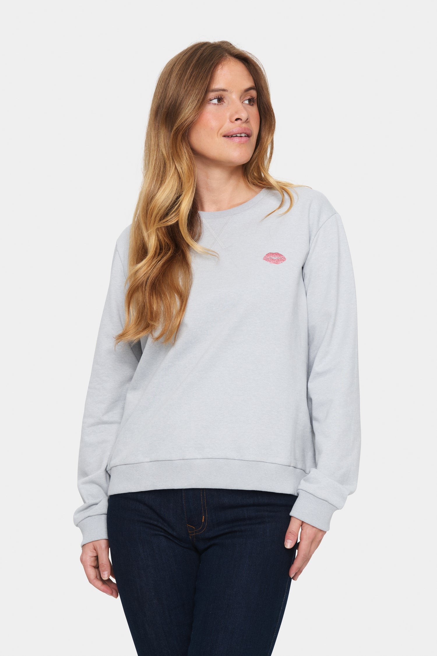 Saint Tropez Fanile Sweatshirt in Pearl Grey