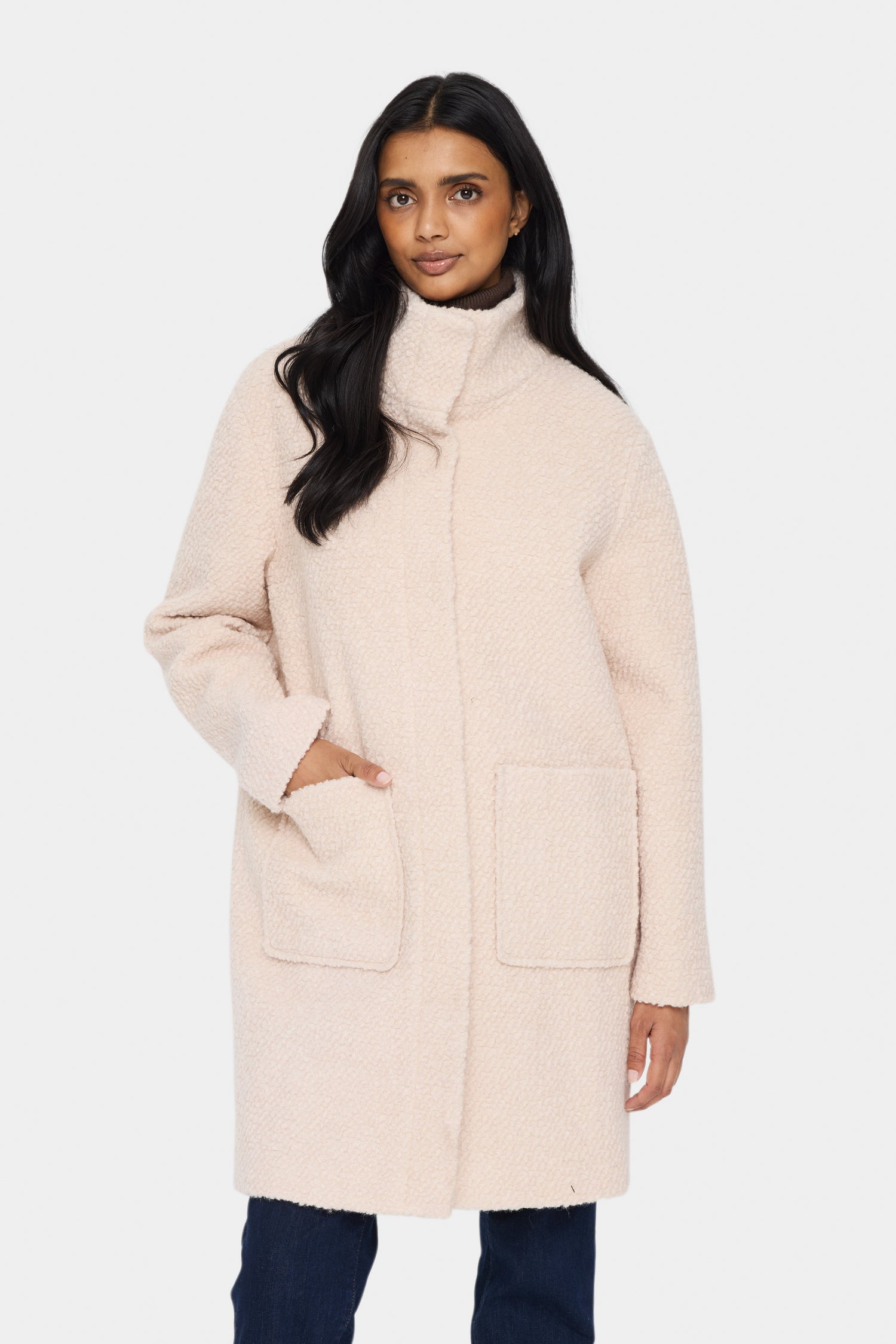 Saint Tropez Ferddy Coat in Creme