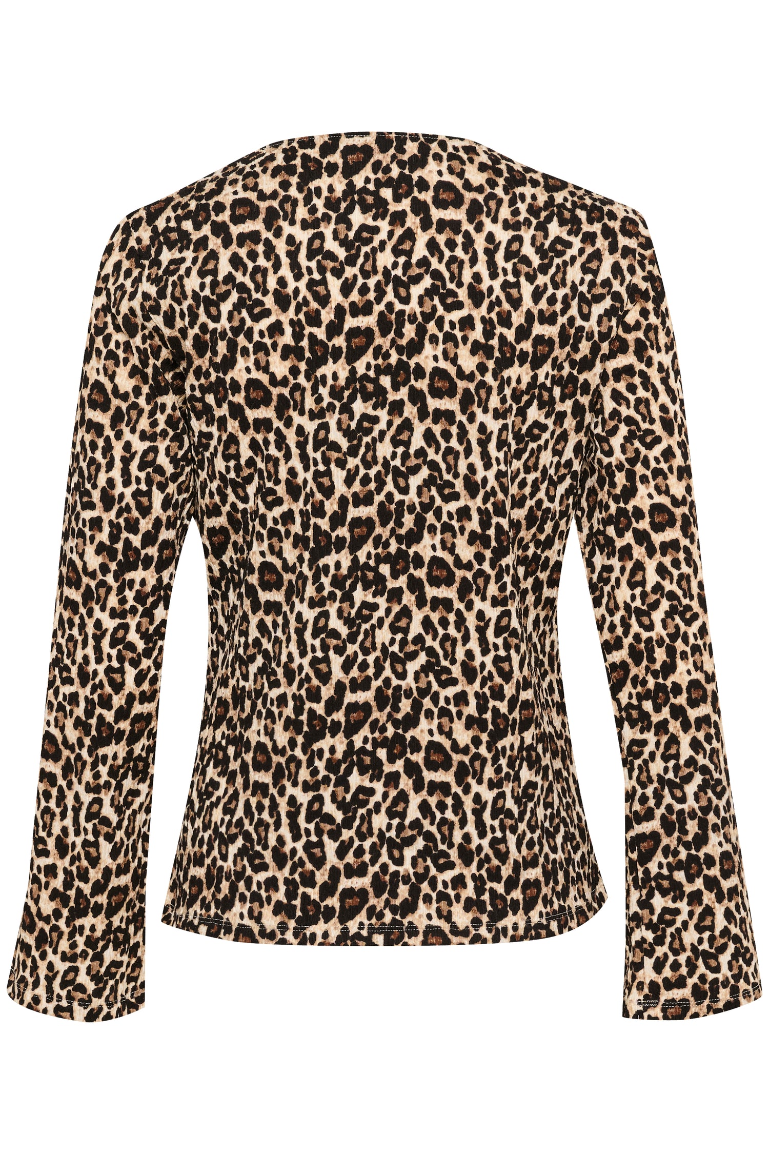 Saint Tropez Ilyssa Blouse Top in Black Leo Print