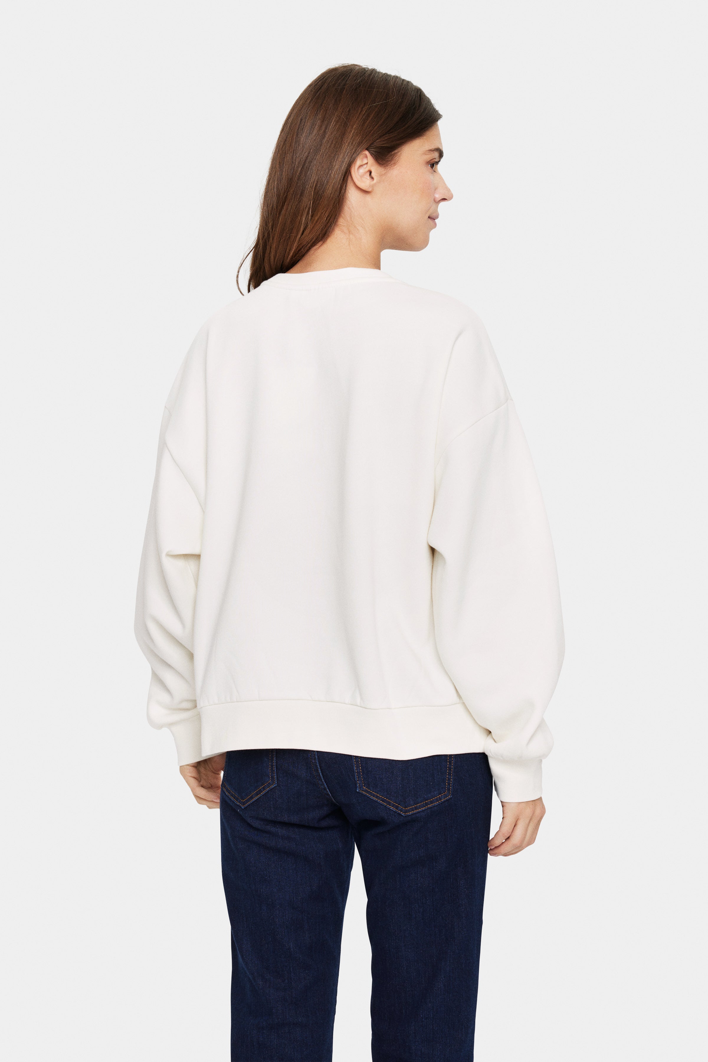 Saint Tropez Inez Slogan Sweatshirt in White