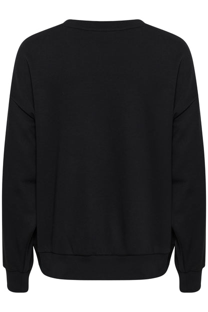 Saint Tropez Inez Slogan Sweatshirt in Black