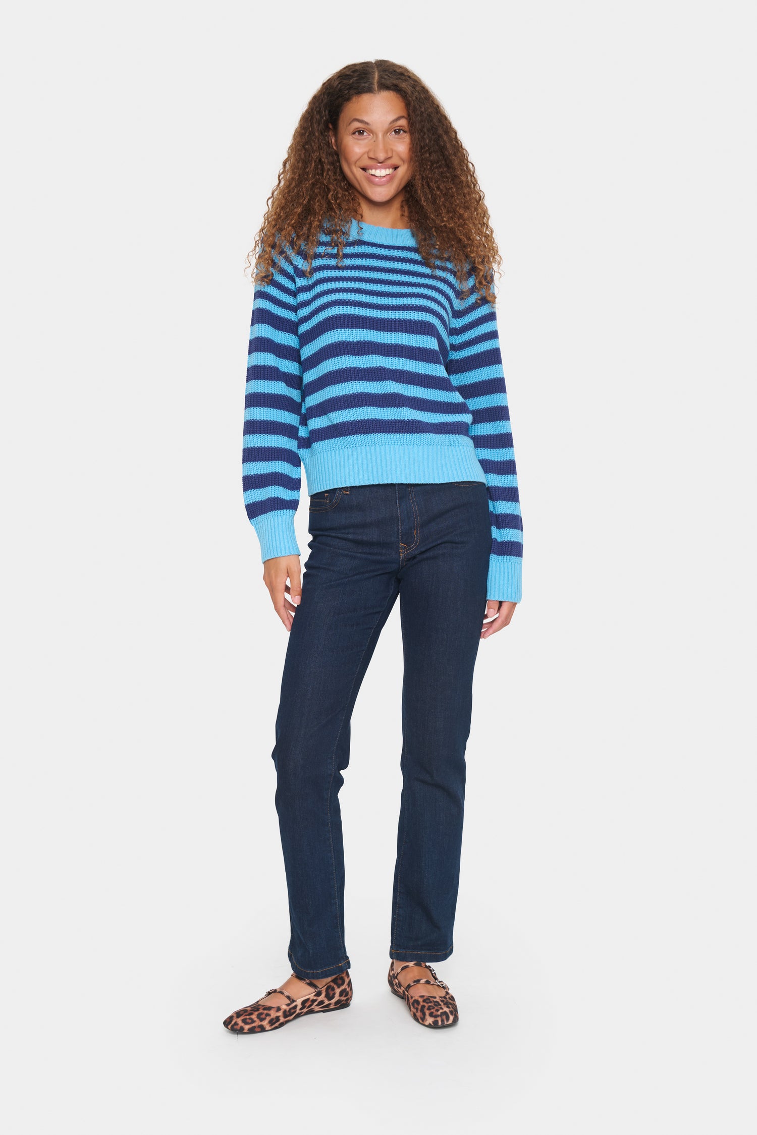 Saint Tropez Cotton Striped Knit in All Aboard Blue