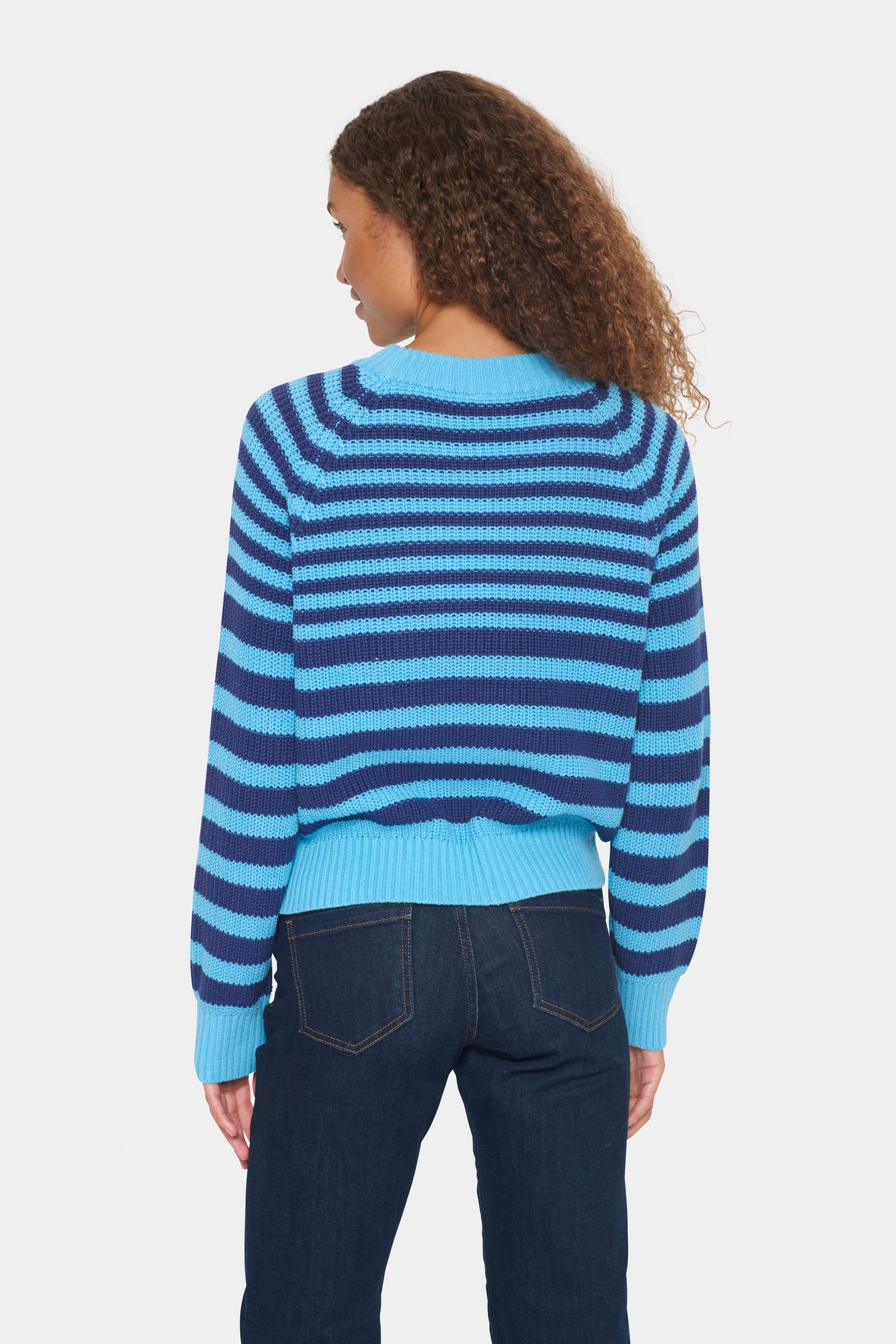 Saint Tropez Cotton Striped Knit in All Aboard Blue