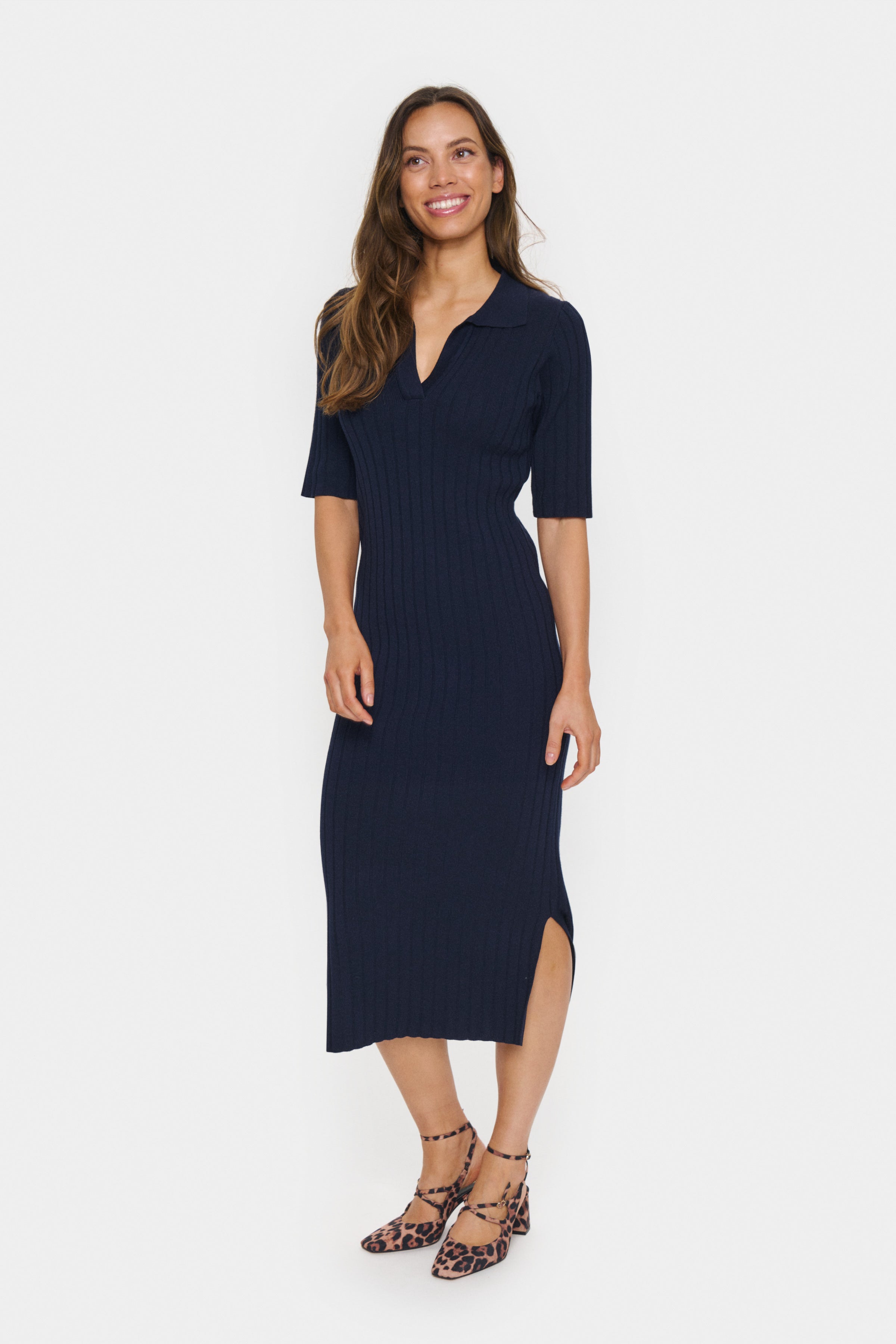 Saint Tropez Juanna Polo Dress in Baritone Blue