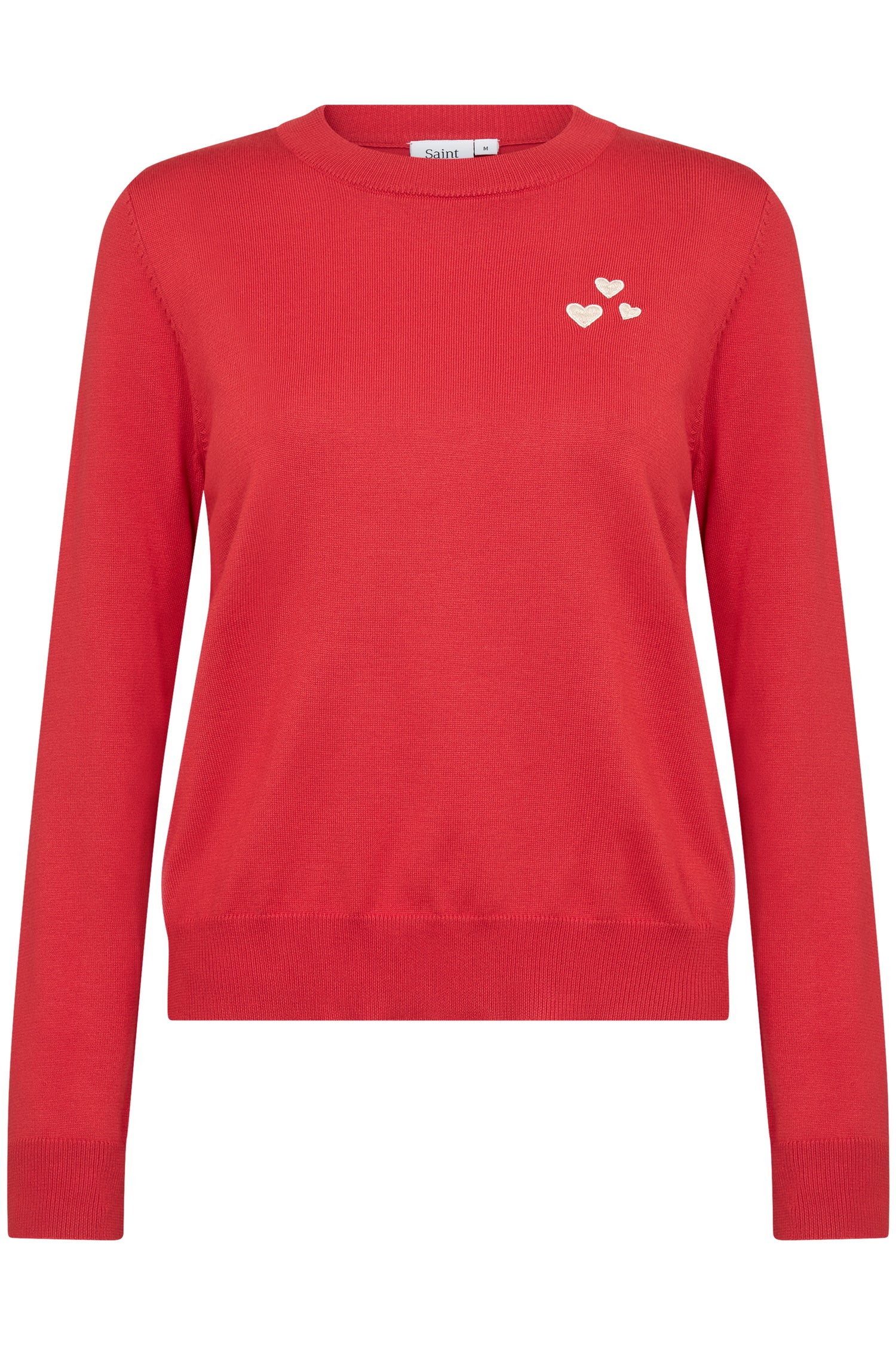 Saint Valentina Pullover In Flame Scarlet