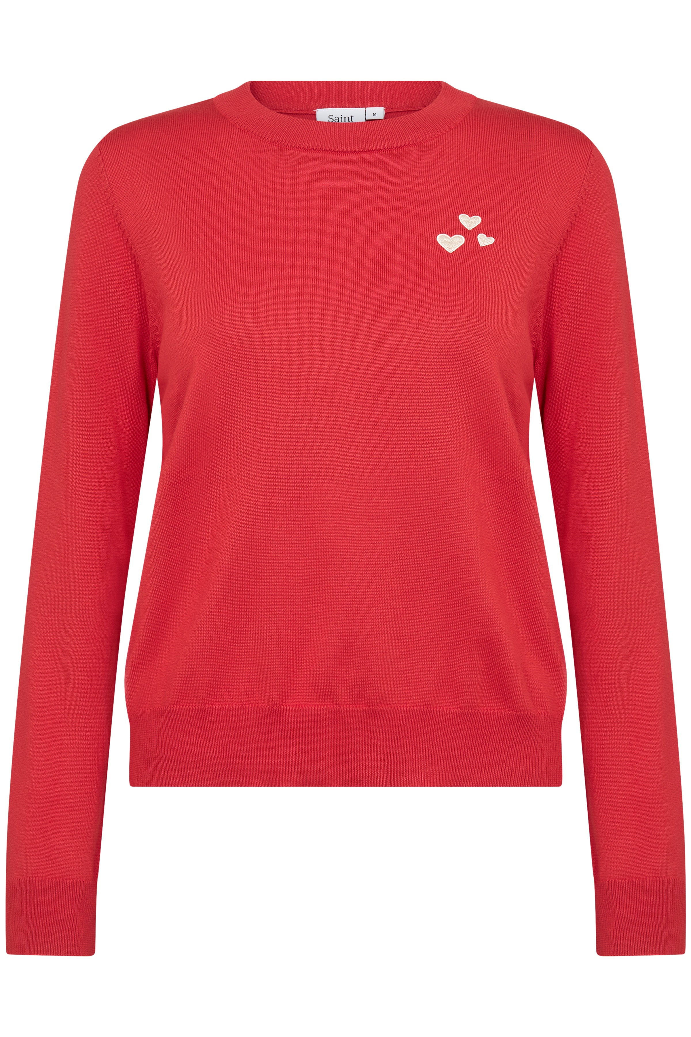 Saint Valentina Pullover In Flame Scarlet