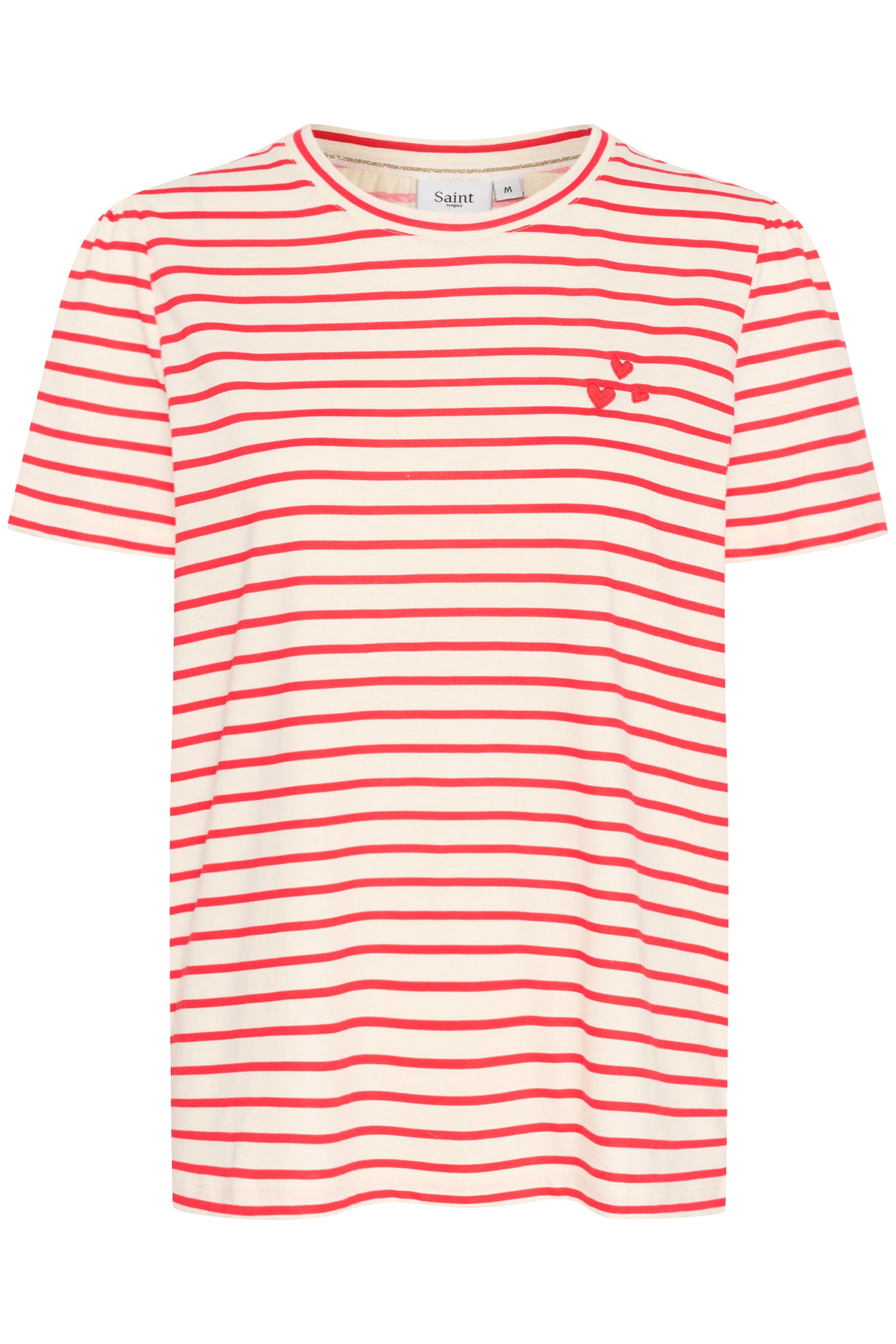 Saint Tropez Jucia T-Shirt in Flam Scarlet Stripe