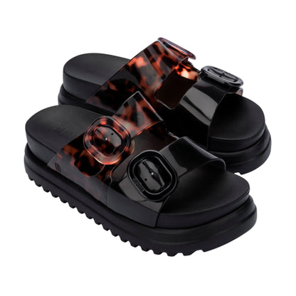 Melissa Cosy Platform in Black and Tortoise