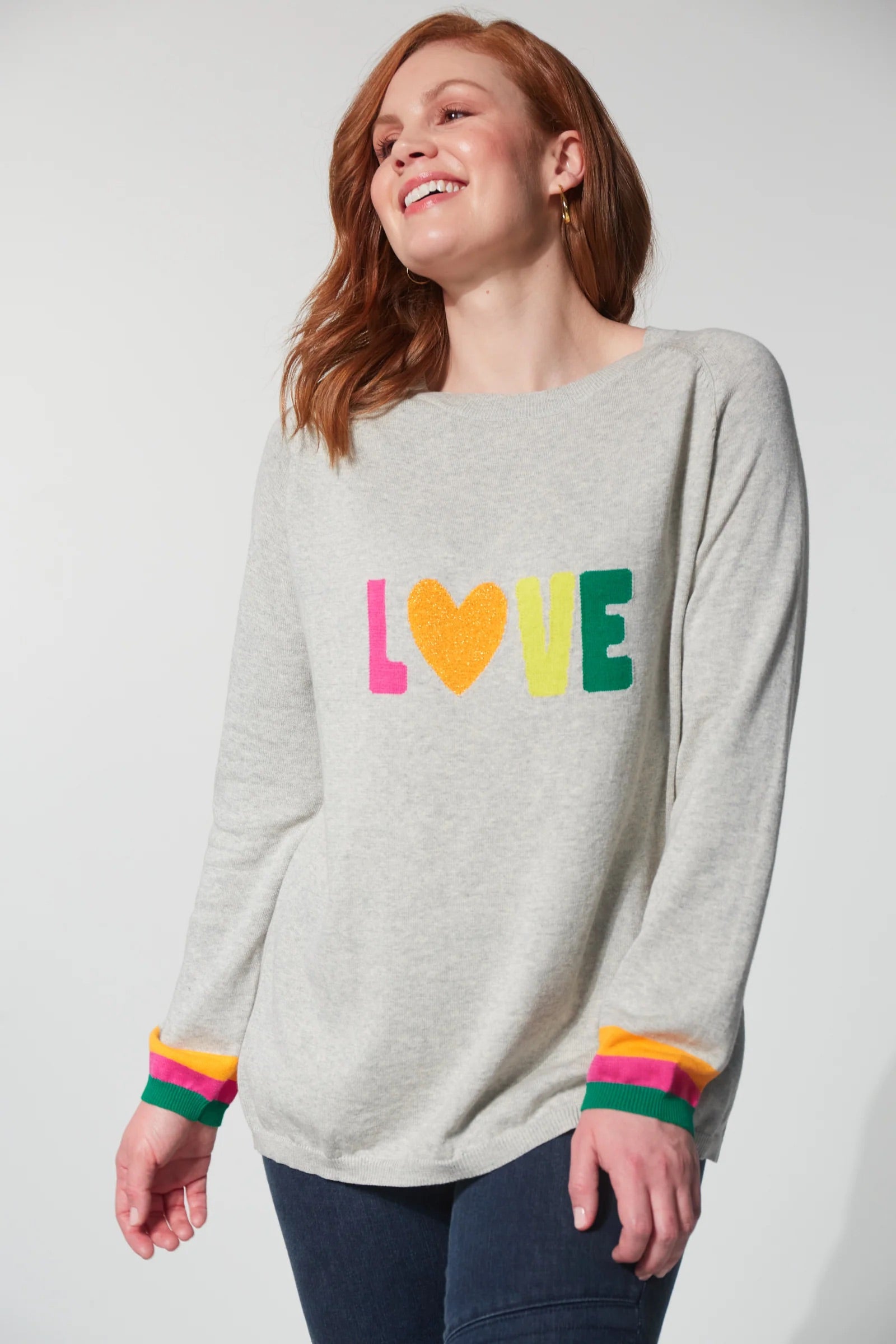 Eb &amp; Ive Boden Love Jumper In Cloud