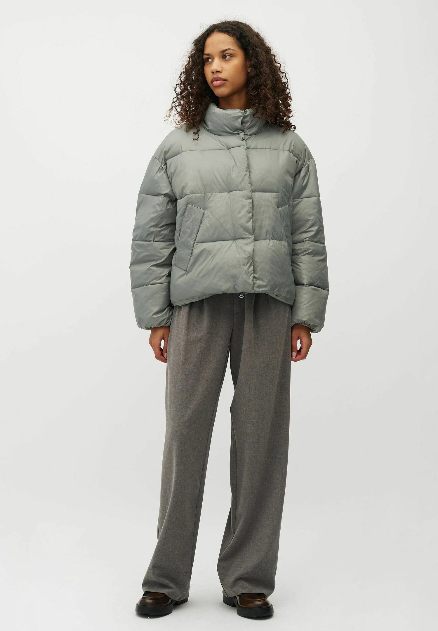 MbyM Seraphina Puffer in Agave Green