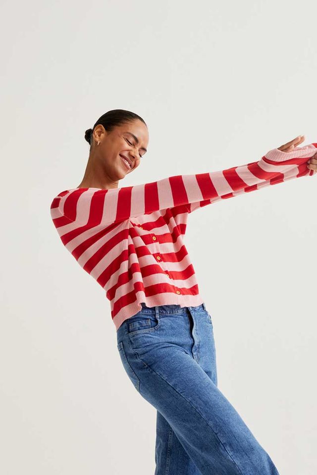 Striped Spring Cardigan