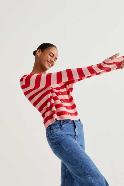 Striped Spring Cardigan