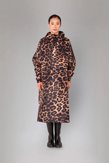 Rainkiss Dark Leopard Waterproof Poncho with Built in Carry Pouch (One Size)