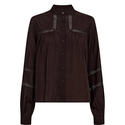Numph Nurika Shirt in Black Coffee