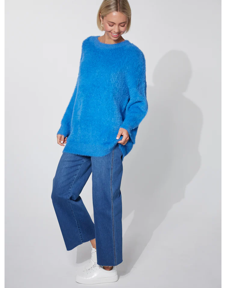 Eb&amp;ive Nord Jumper In Cobalt (ONE SIZE)