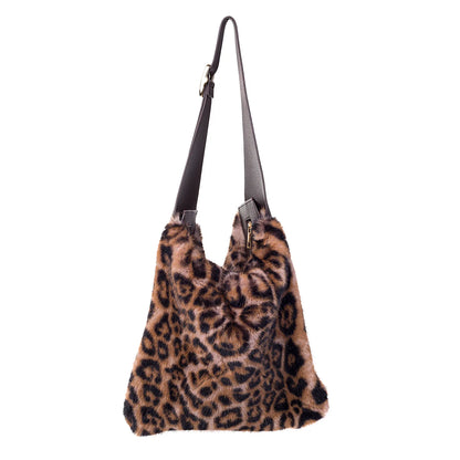 Fezz Faux Fur Bag in Leopard Print