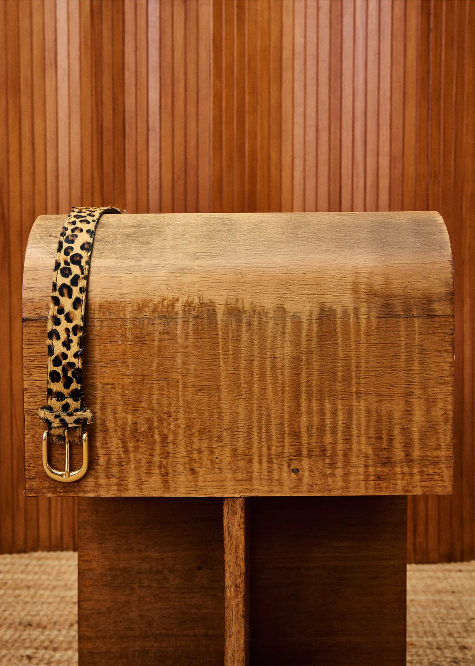 FRNCH Savannah Leopard Print Belt