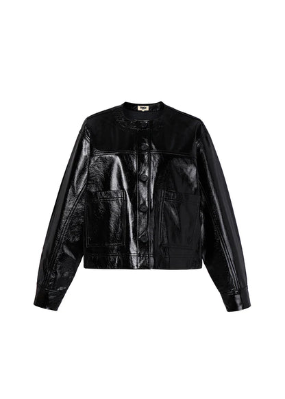FRNCH Hysop Short Jacket in Black