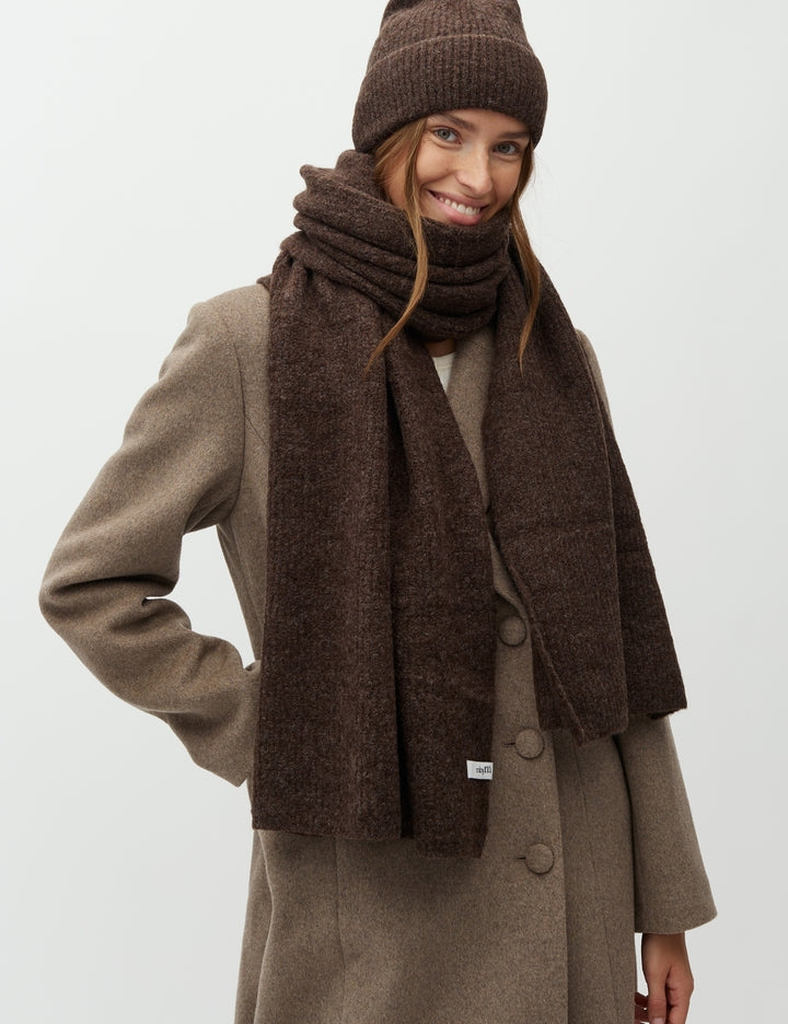 MbyM Wool Mix Scarf in Java Brown